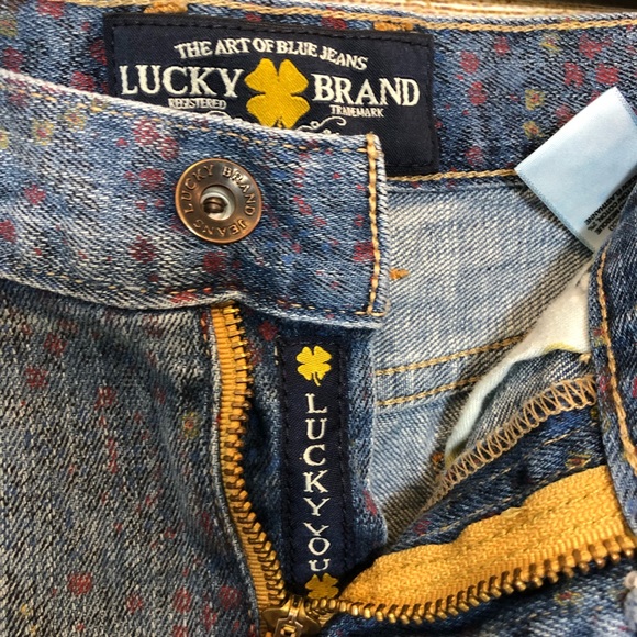 Lucky Brand Riley Blue Jean Short Wild Flower - Picture 4 of 5